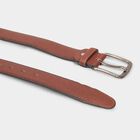 Men Brown Pu Formal Belt, , small