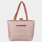 Women's Tan Polyurethane Tote Bag, , small image number null