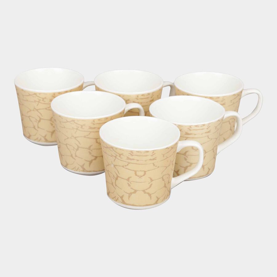 160 ml Bone China Mug, Set of 6, , large image number null