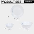 Opalware Dinner Set 14 Pcs, , small image number null