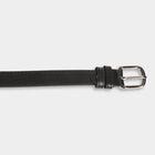 Women's Black Polyurethane Belt, , small image number null