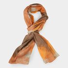 Women's Orange Cotton Scarf, , small
