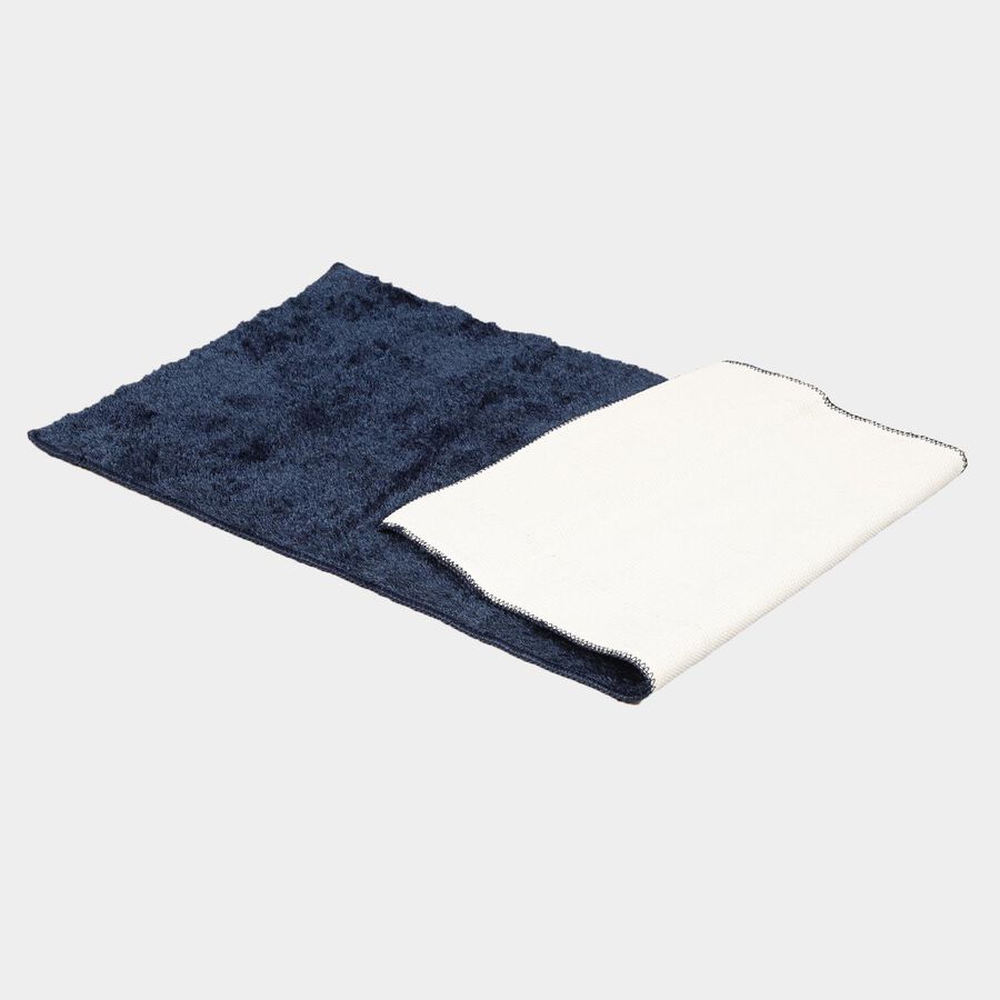 Blue Polyester Bedside Runner, , large