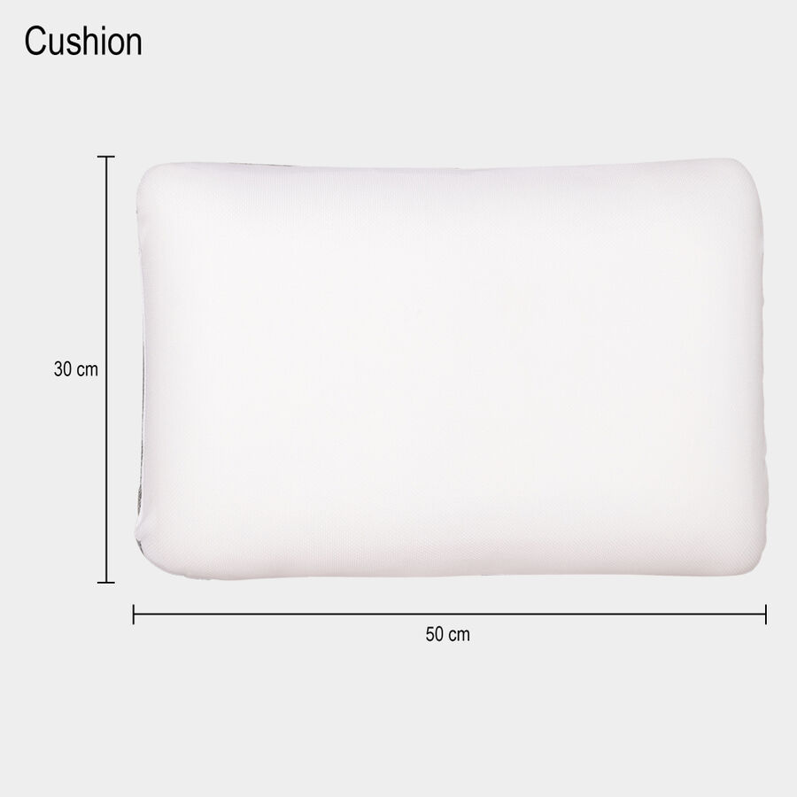 White|Grey Memory Foam Cushion Set of 2, , large image number null