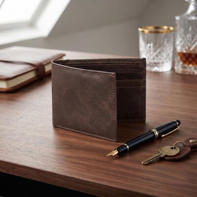 Men's Brown Pu Wallet