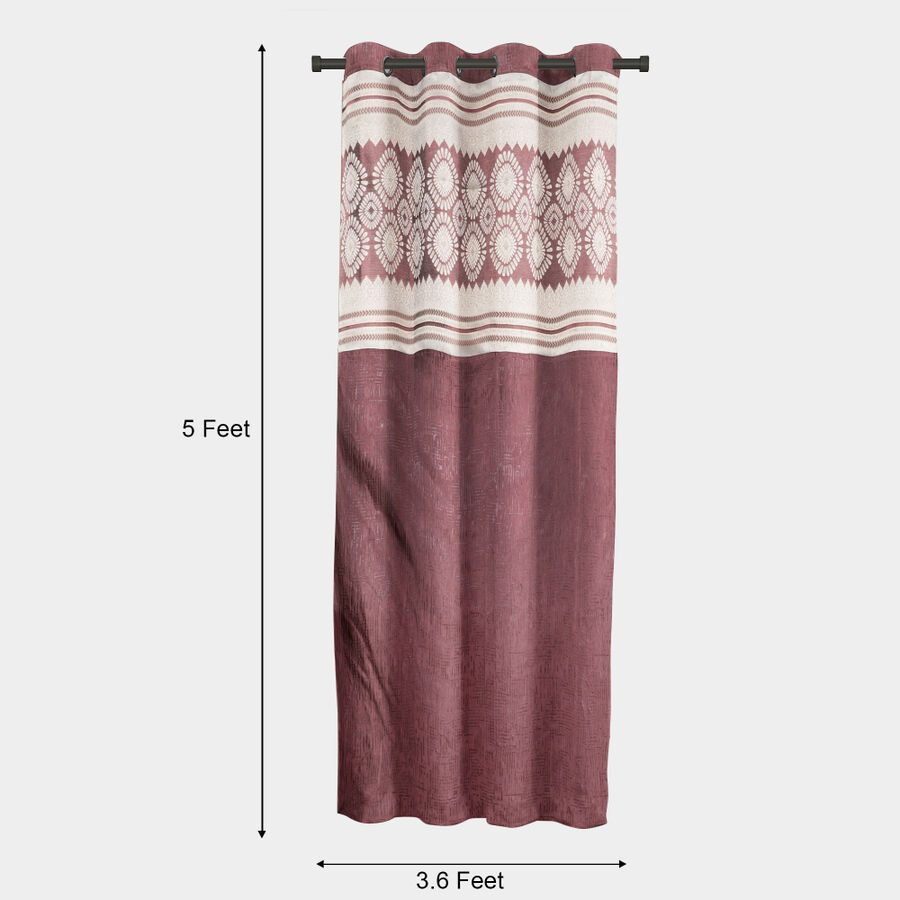5 ft. Wine Polyester Curtain, , large image number null