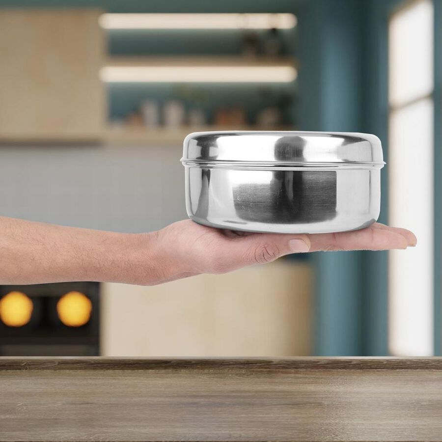 500 ml Stainless Steel Poori Dabba, , large image number null