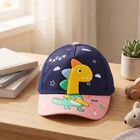 Kid's Navy Blue Fabric Caps, , small
