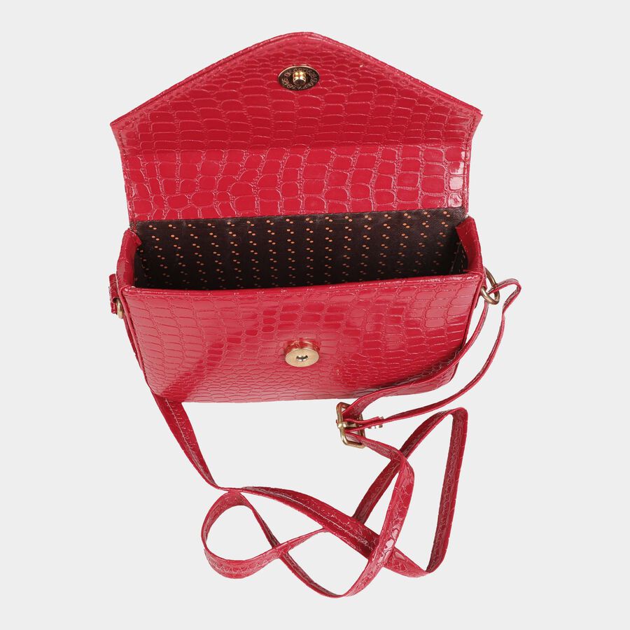 Women's Polyurethane Envelope Sling Bag, , large image number null