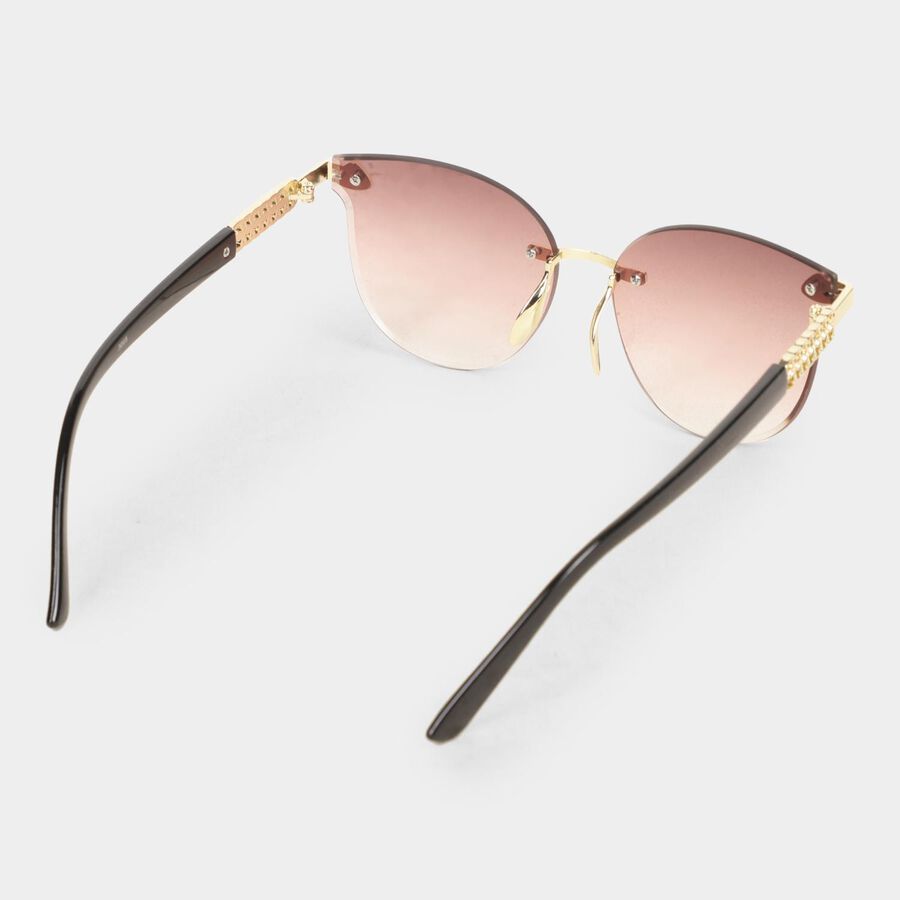 Women's Metal Gradient Square Sunglasses, , large image number null