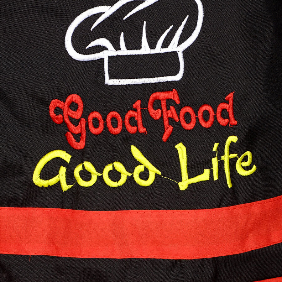 Black Polyester Cotton Apron, , large image number null