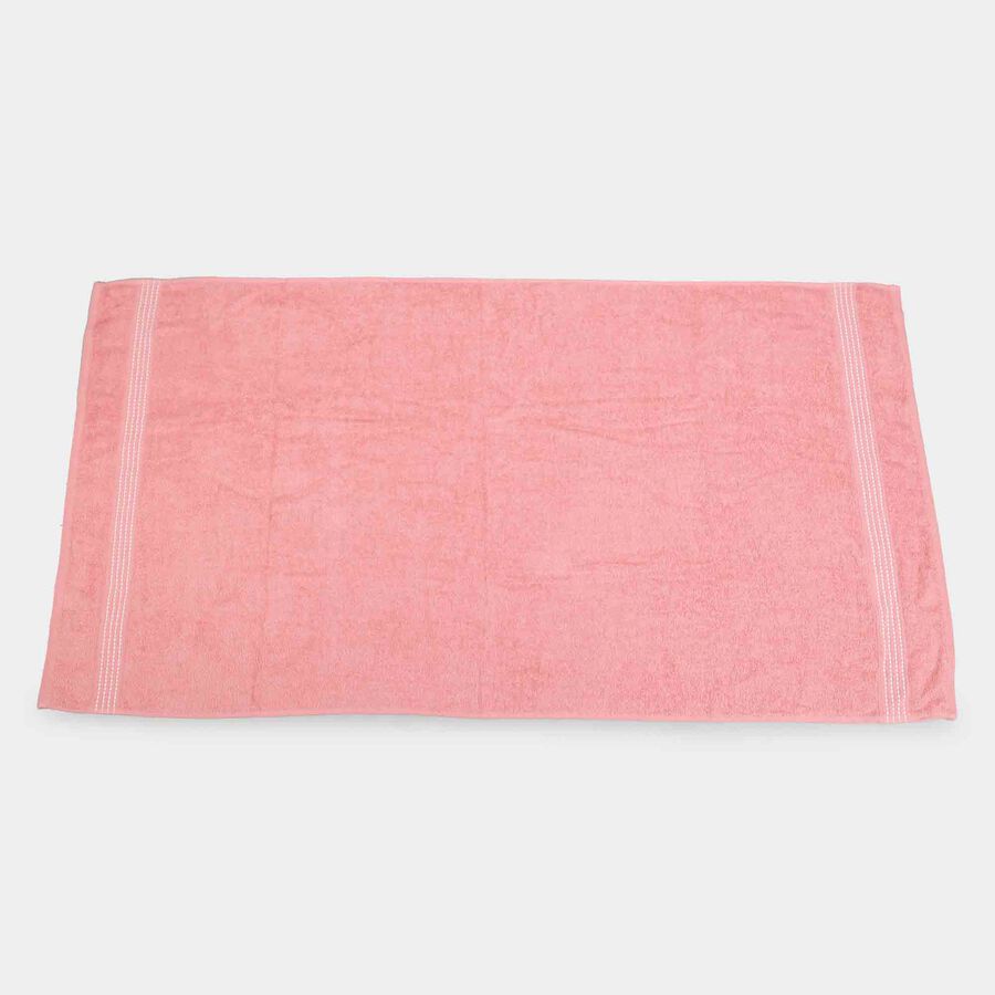 380 GSM Pink Cotton Bath Towel, , large