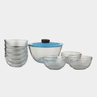 Glass Dessert Set With Lid - Set of 11, , small image number null