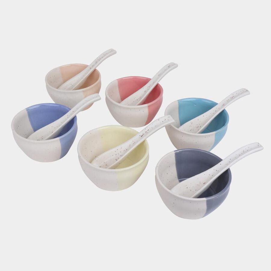 12 Pcs. Stoneware Soup Set, 250 ml, , large image number null