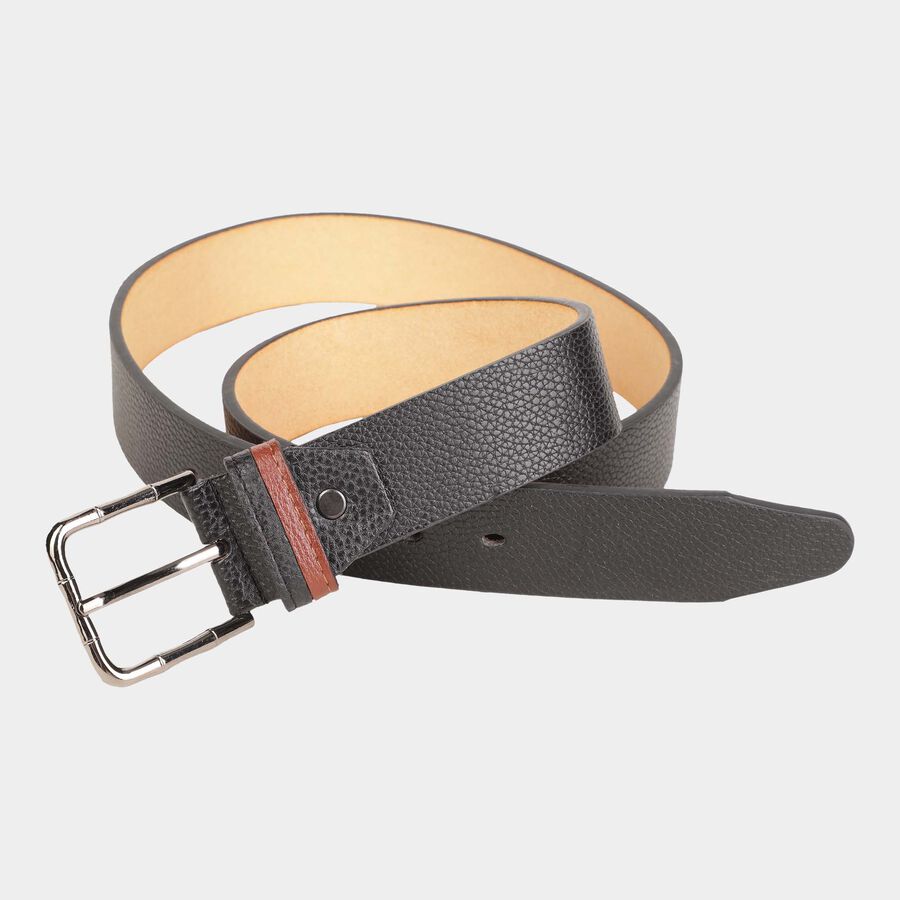Men's Polyurethane Casual Belt, Size 36, Textured, , large image number null
