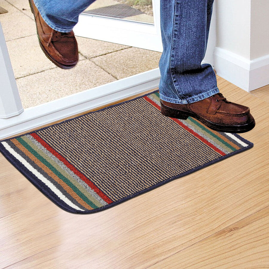 Anti-Skid Blue Polypropylene Door Mat, , large image number null