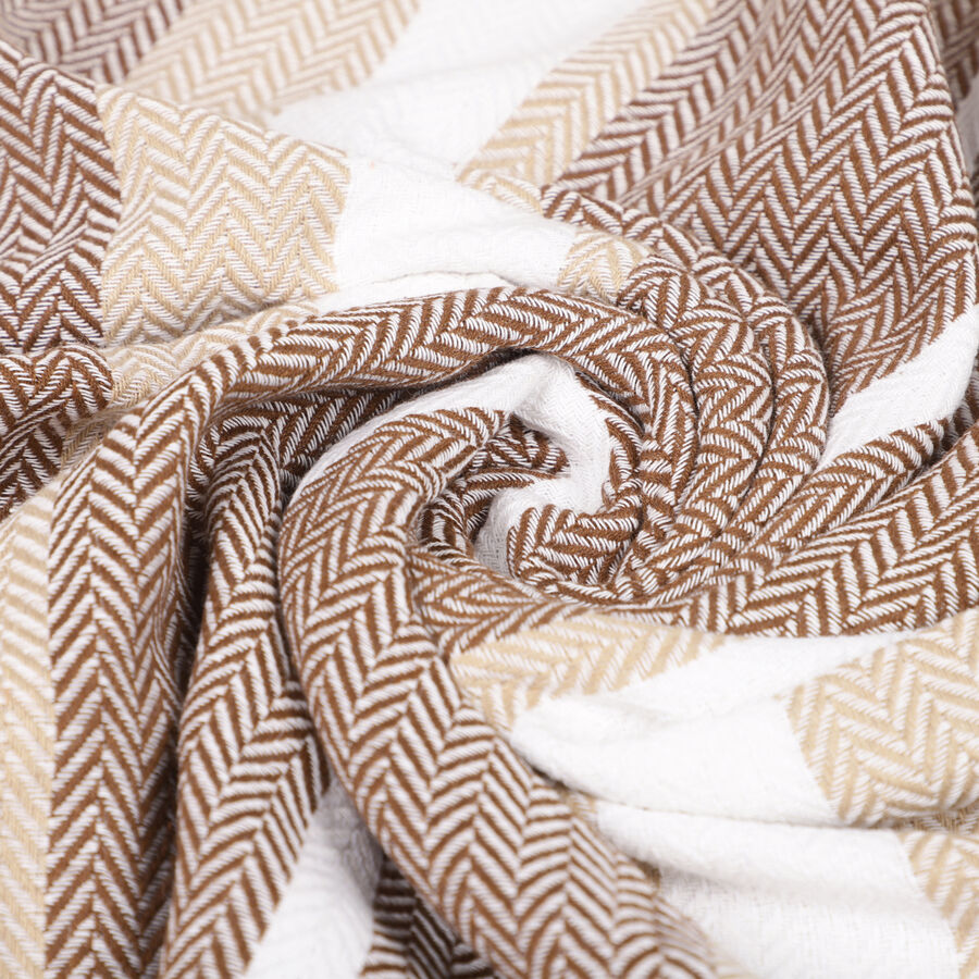 250 GSM Brown Cotton Bath Towel, , large image number null
