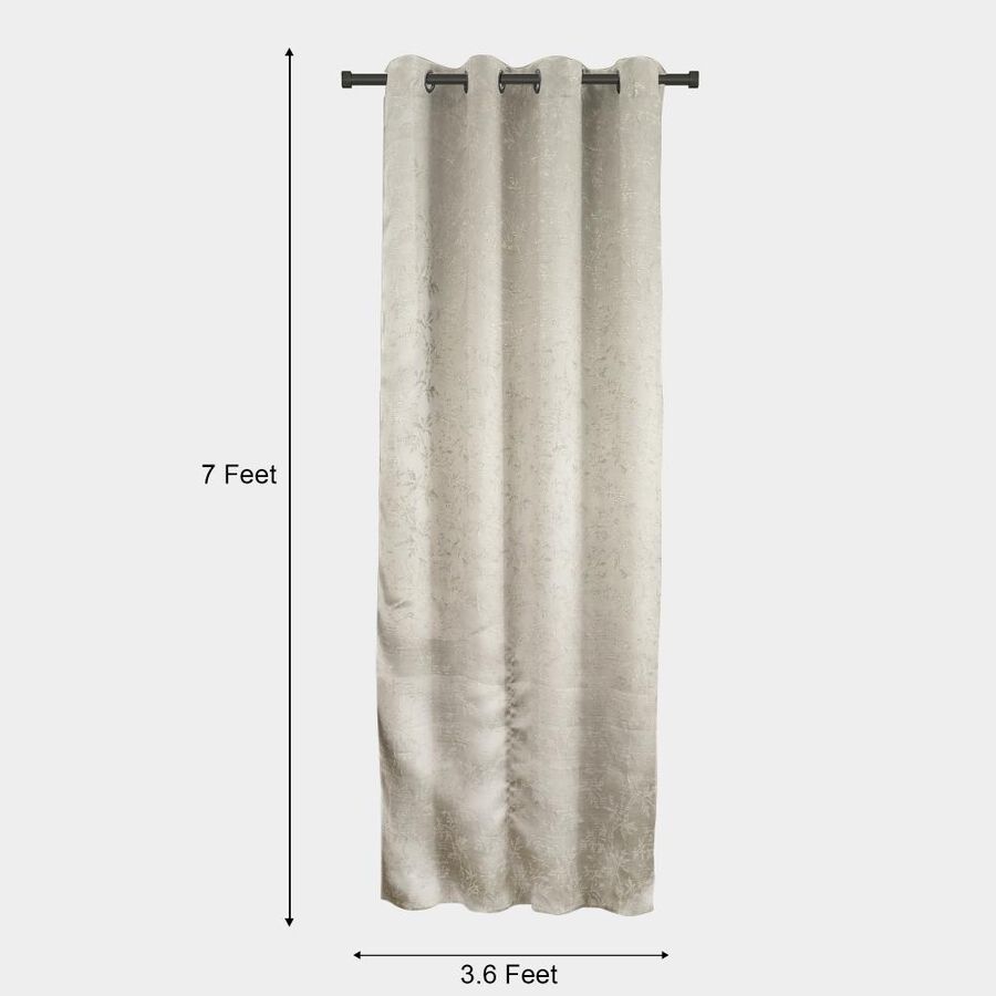 7ft. Cream Polyester Curtain, , large image number null