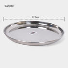 Stainless Steel Dinner Plate (Thali) - 27.5cm, , small image number null