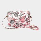 Women's Pink Polyurethane Sling Bag, , small image number null