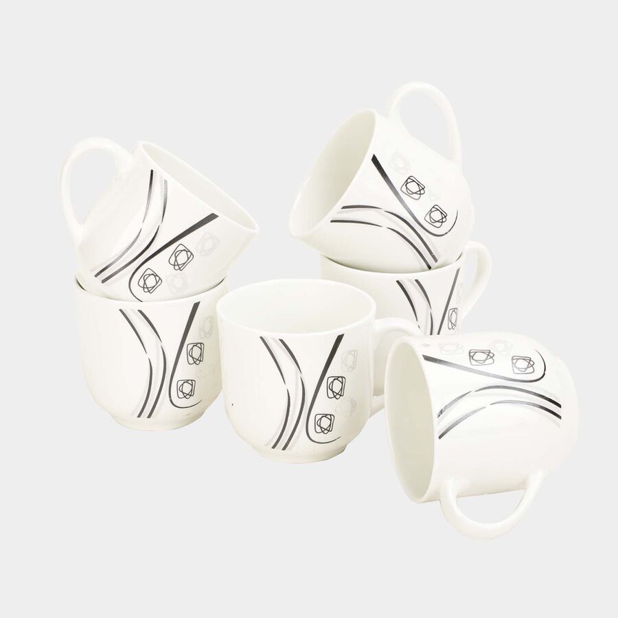 Bone China Mug, 150 ml, Set of 6, , large image number null