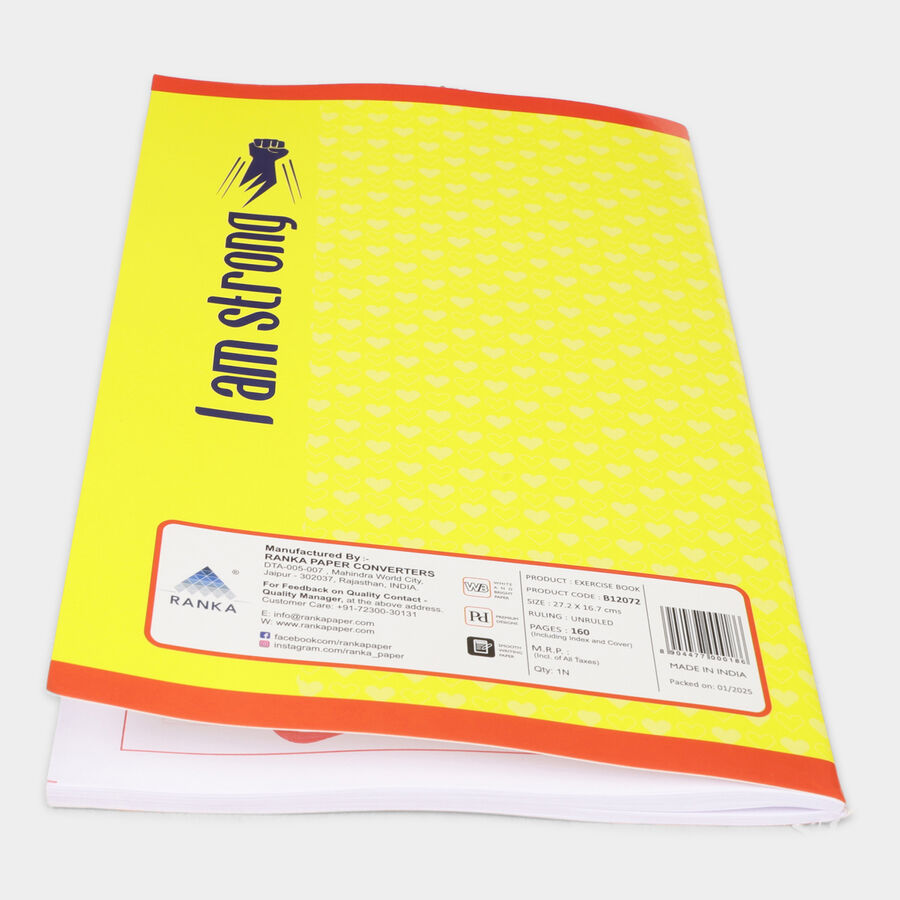 160 Pages RuledLong Book, Set of 3, , large image number null