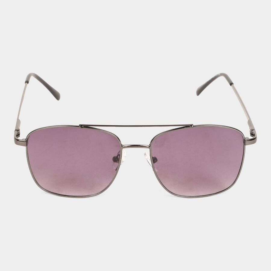 Women's Metal Gradient Rectangle Sunglasses, , large image number null
