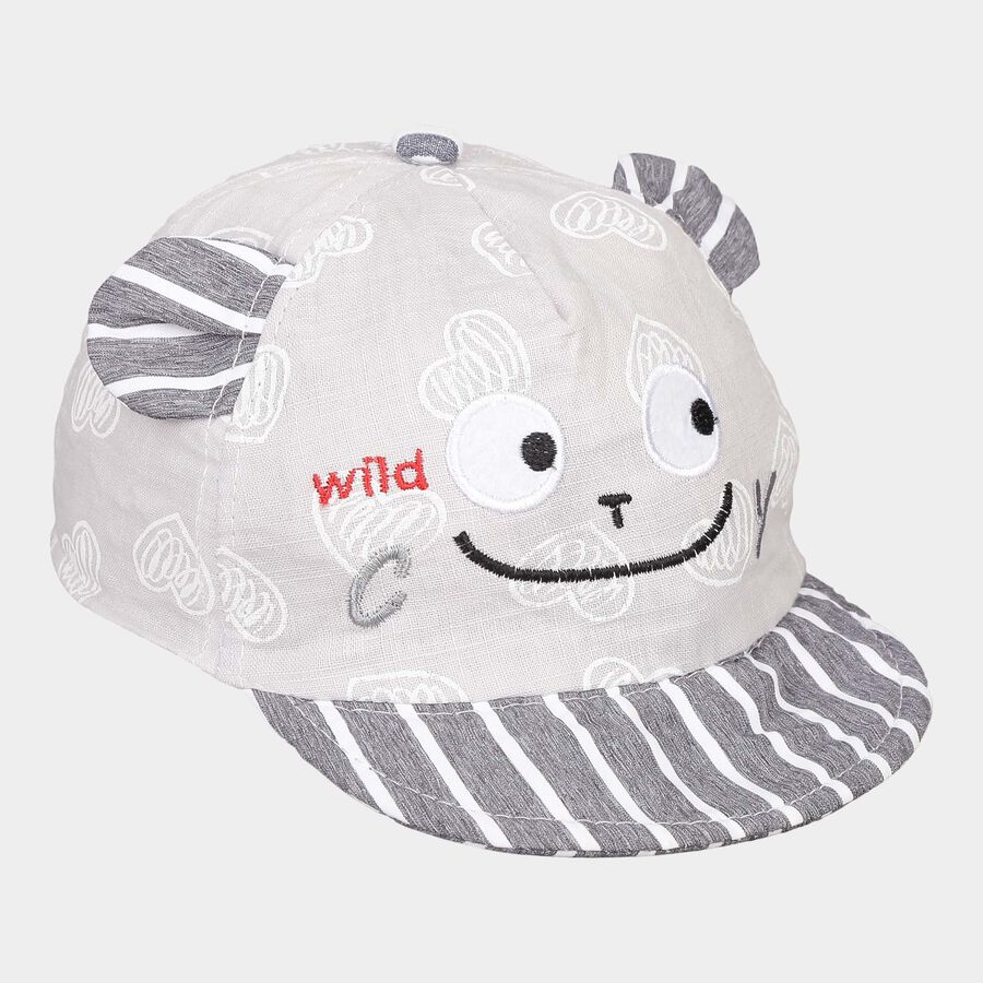 Kids' Grey Nylon Cap, , large image number null