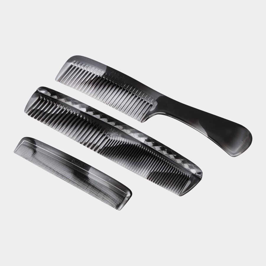 Plastic Hair Comb, Set of 3, , large image number null
