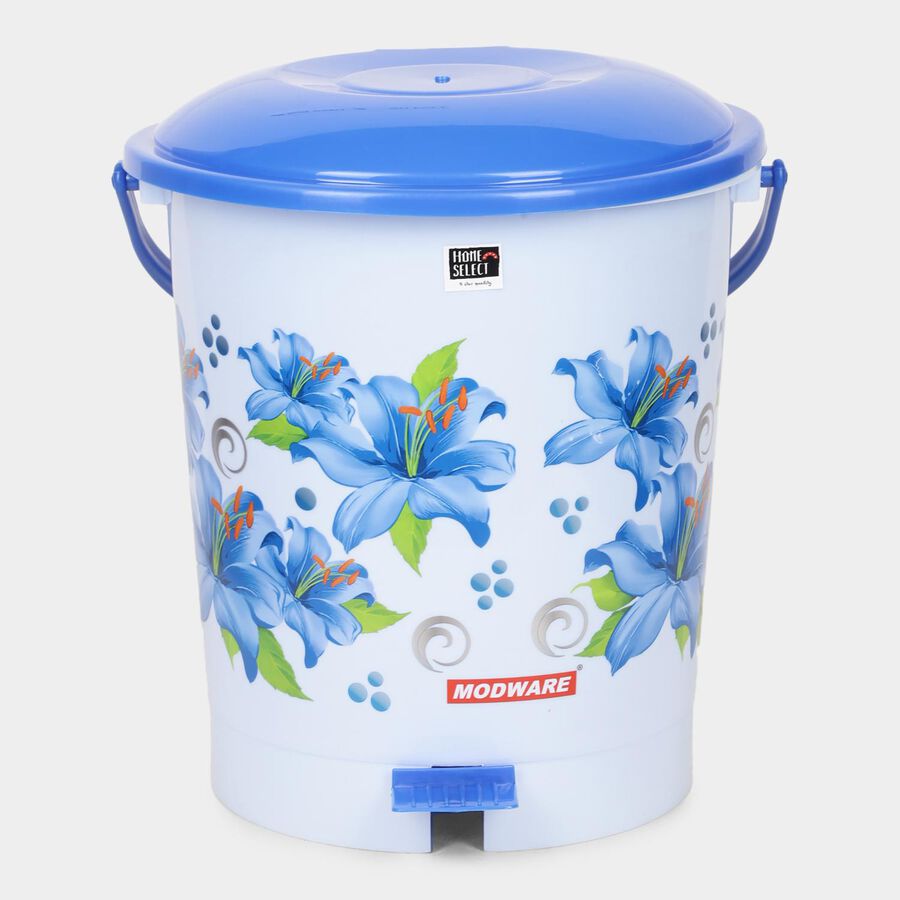 11 L Pedal Plastic Dust Bin, , large image number null
