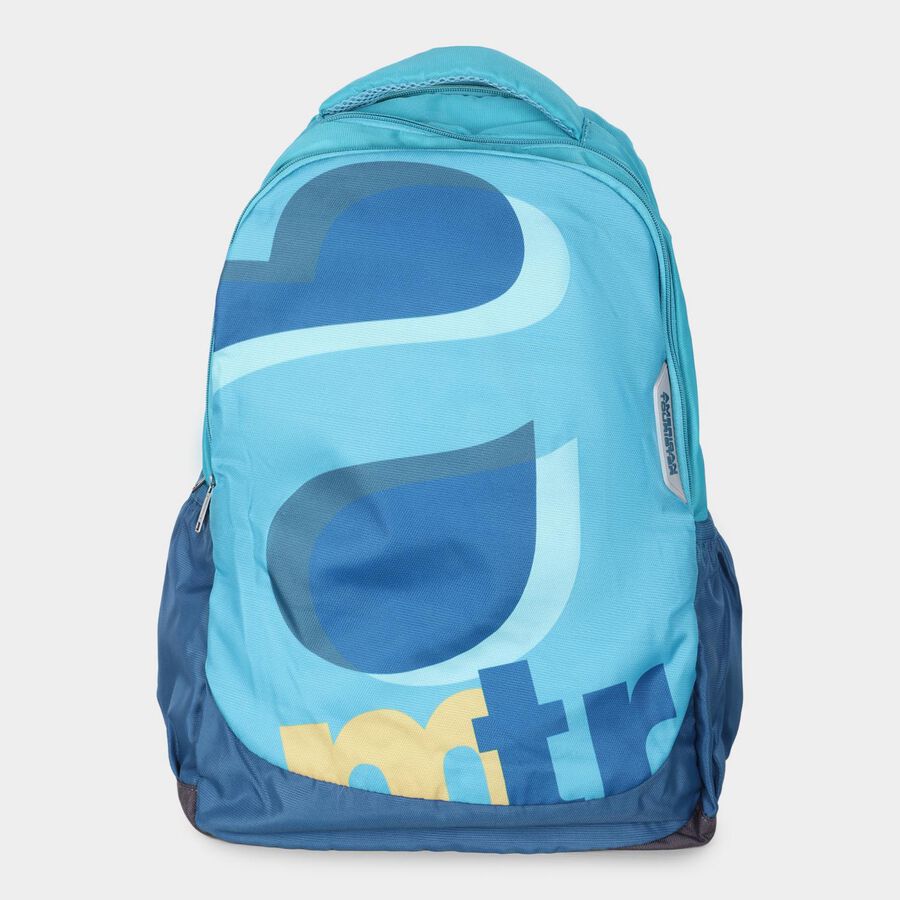 Light Blue Polyester Backpack, , large image number null