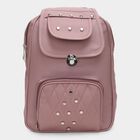 Women Peach Polyurethane Backpack, , large image number null