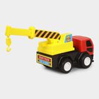 Kid's Red Plastic Friction Toy Crane, , small