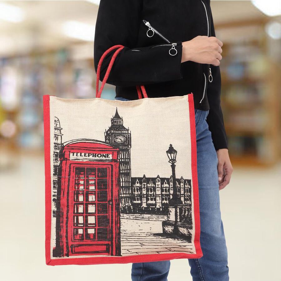 Red Jute Bag, , large image number null