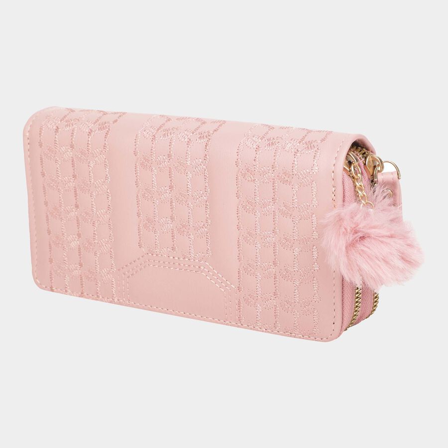 Women's Polyurethane Zipper Hand Pouch, , large image number null
