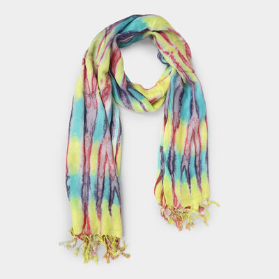 Yellow Tie & Dye Scarf