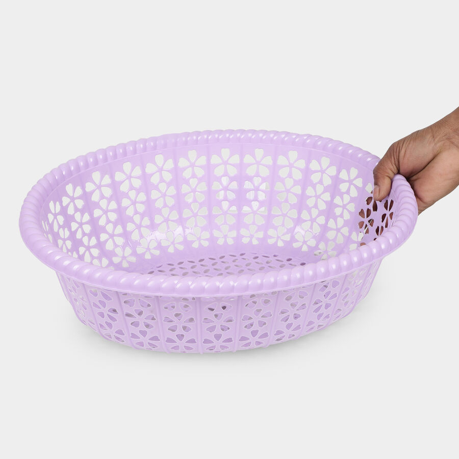 Purple Pastic Basket, , large image number null
