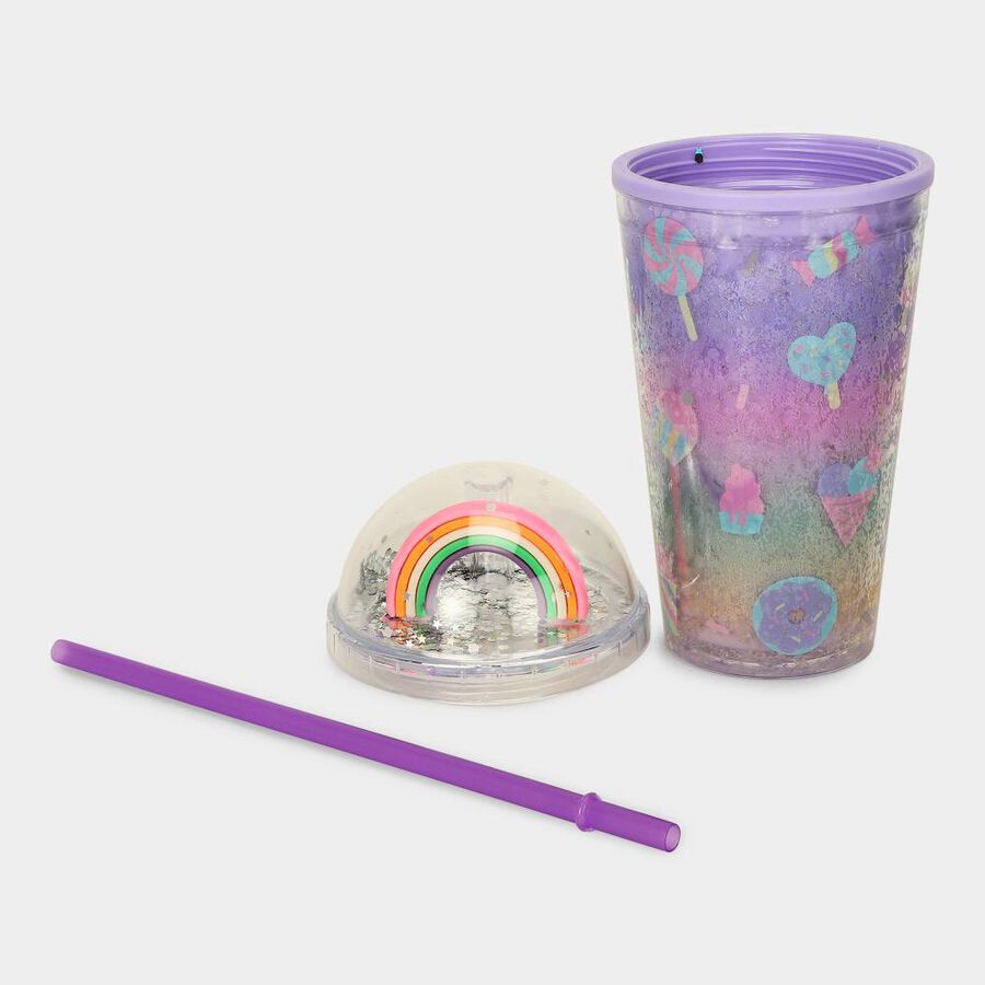600ml Purple Plastic Sipper, , large