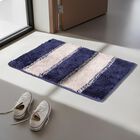 Anti-SKId Blue Polyester Door Mat, , small image number null