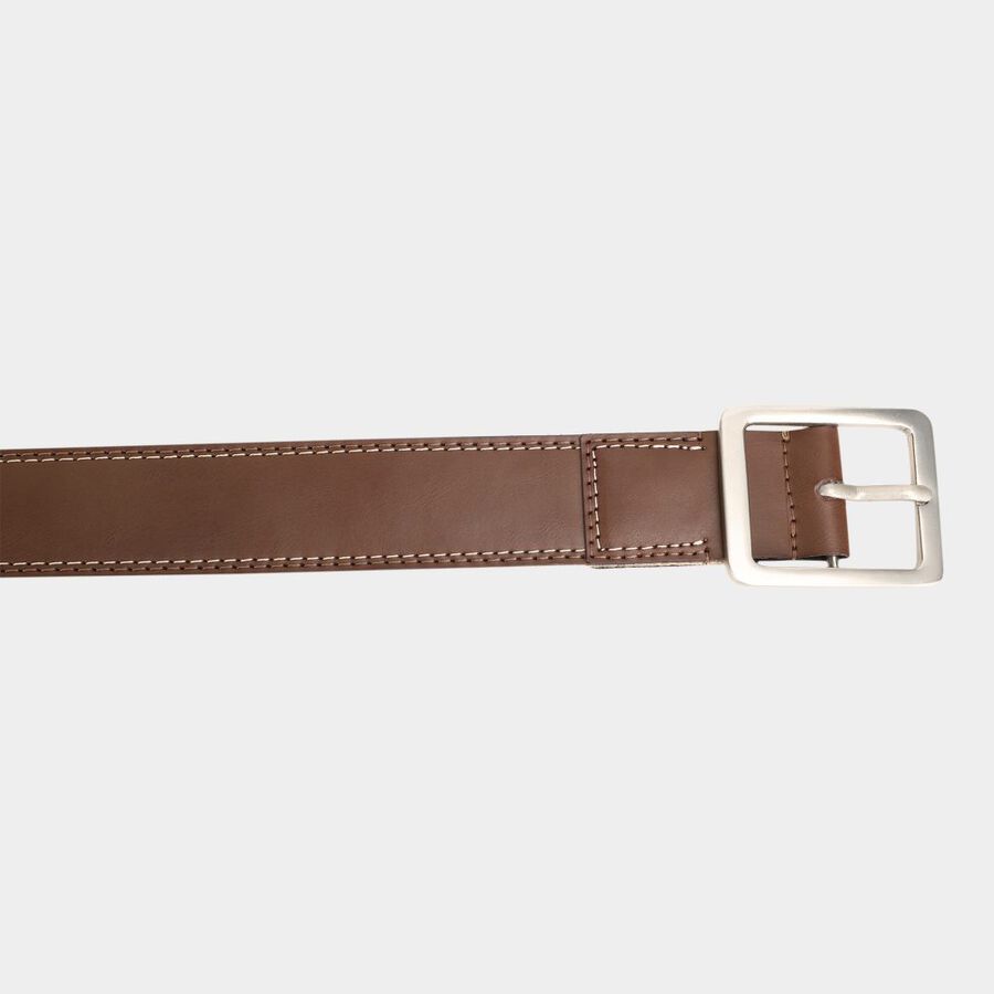 Men's Brown Canvas Casual Belt, , large image number null