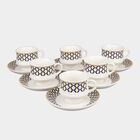 12 Pcs. Stoneware Cup & Saucer Set- 150 ml, , small image number null