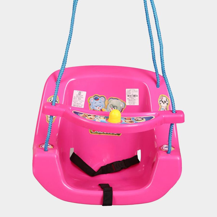 Pink Plastic Baby Swing, , large image number null