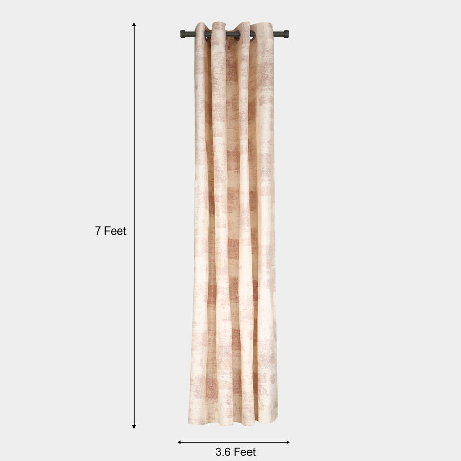 7ft. Cream Polyester Curtain, , large