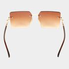 Women's Metal Gradient Rimless Sunglasses, , small image number null