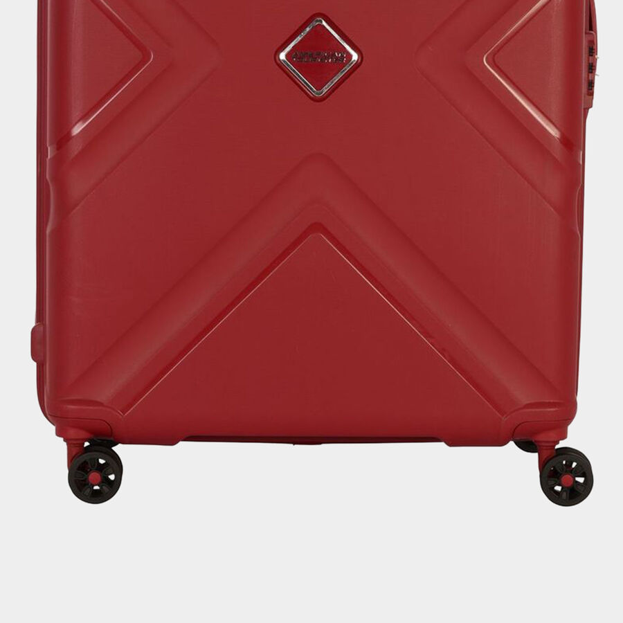 8-Wheel Maroon Polypropylene Hard Case Trolley, Small, , large image number null