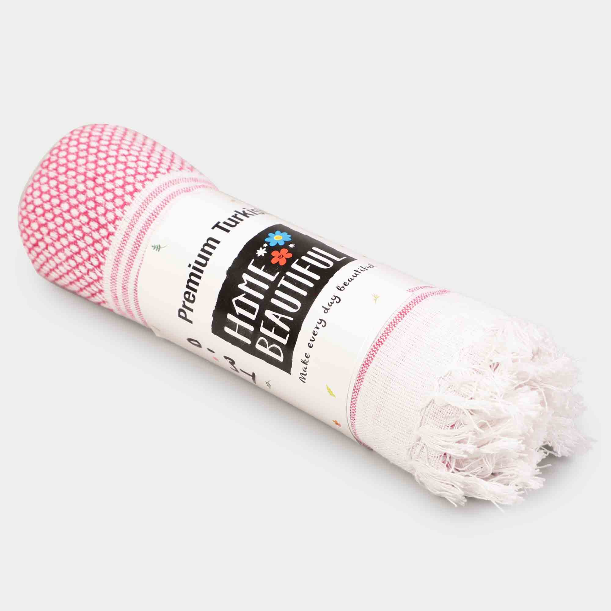 Home Beautiful                         300 GSM Pink Cotton Bath Towel