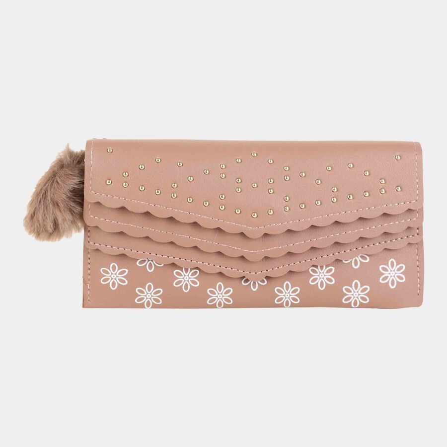 Women's Pink Polyurethane Handbag, , large image number null
