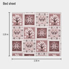 120 GSM Brown Polyester Double Bedsheet, , small image number null