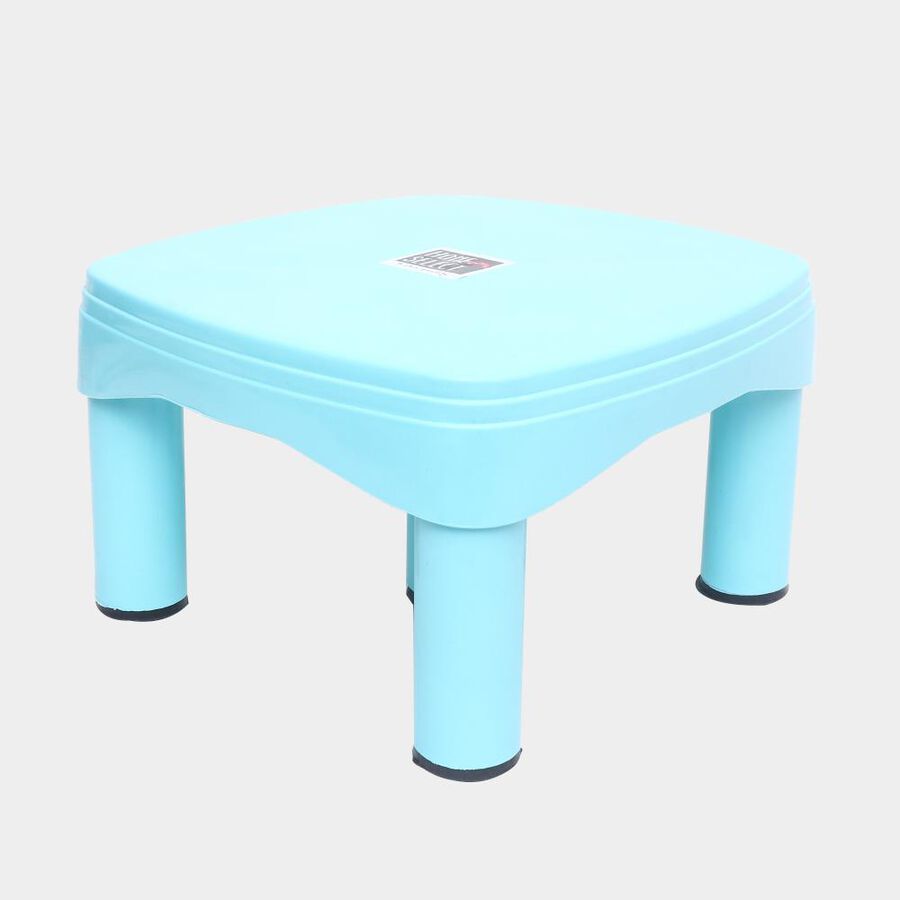 Blue Plastic Bath Stool, , large image number null