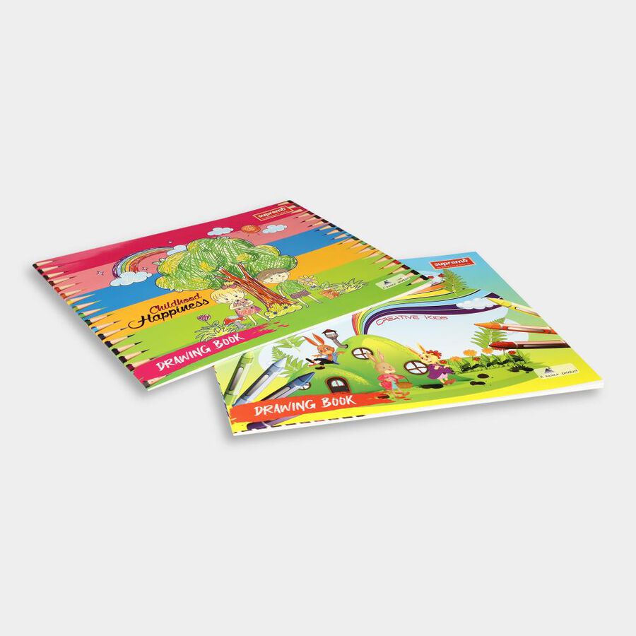 40 पृष्ठों की ड्राइंग बुक, 2 का सेट, , large image number null
